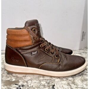 G.H. Bass Mens Walking Casual Lace Up Sz 9 Brown Two Tone Shoe Boot
